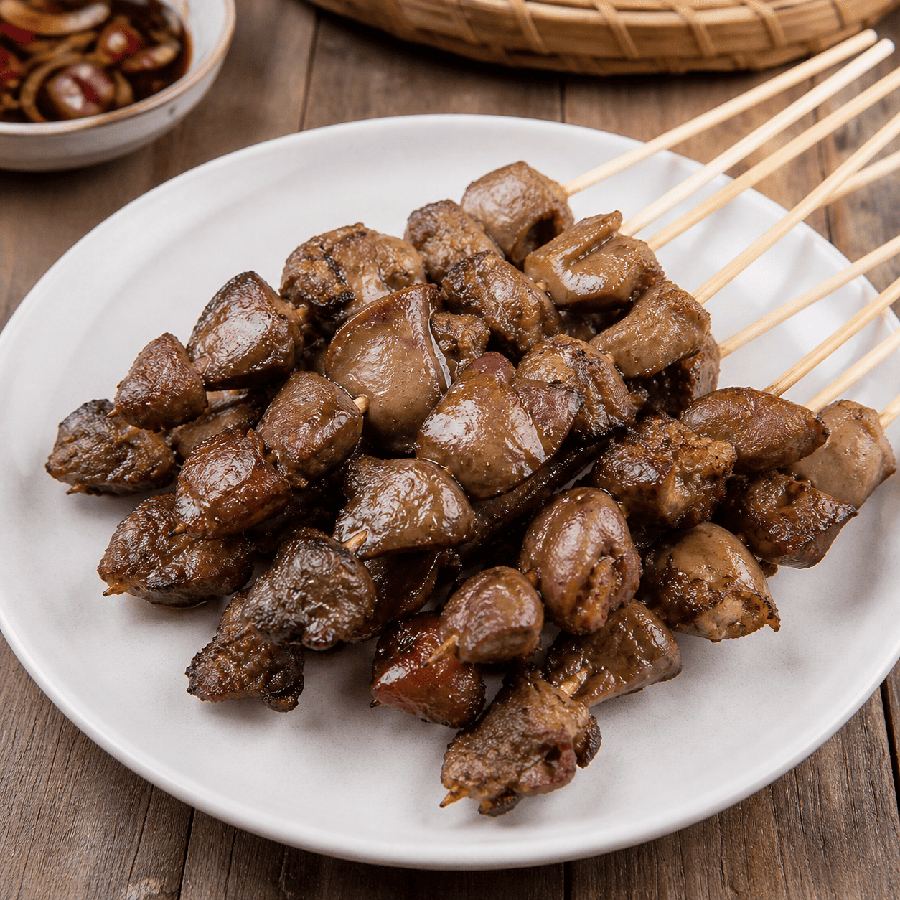 Foto Sate Ati Ampela Goreng di Warteg Warmo Tebet