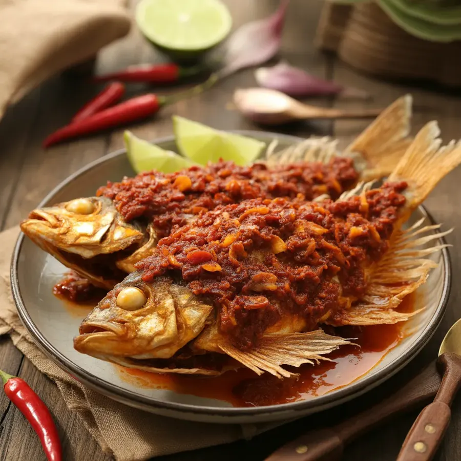 Foto Ikan Tipis Balado di Warteg Warmo Tebet