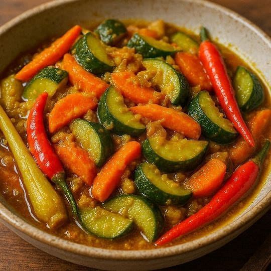 Foto Tumis Acar Timun Wortel di Warteg Warmo Tebet
