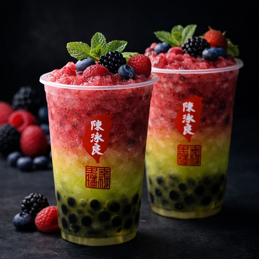 Foto Fruit Of Forest Slushies With Green Tea Xing Fu Tang
