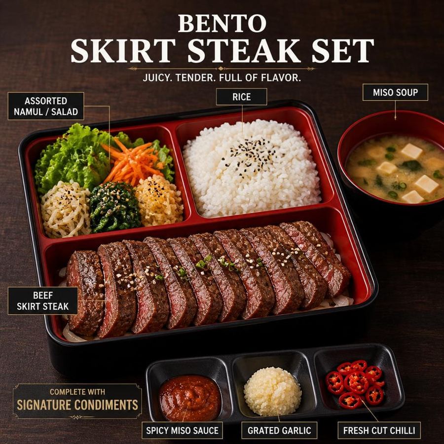 Foto Bento Skirt Steak Set Yakiniku Like