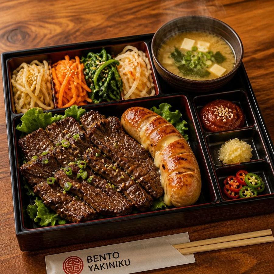 Foto Bento Skirt & Sausage Set Yakiniku Like