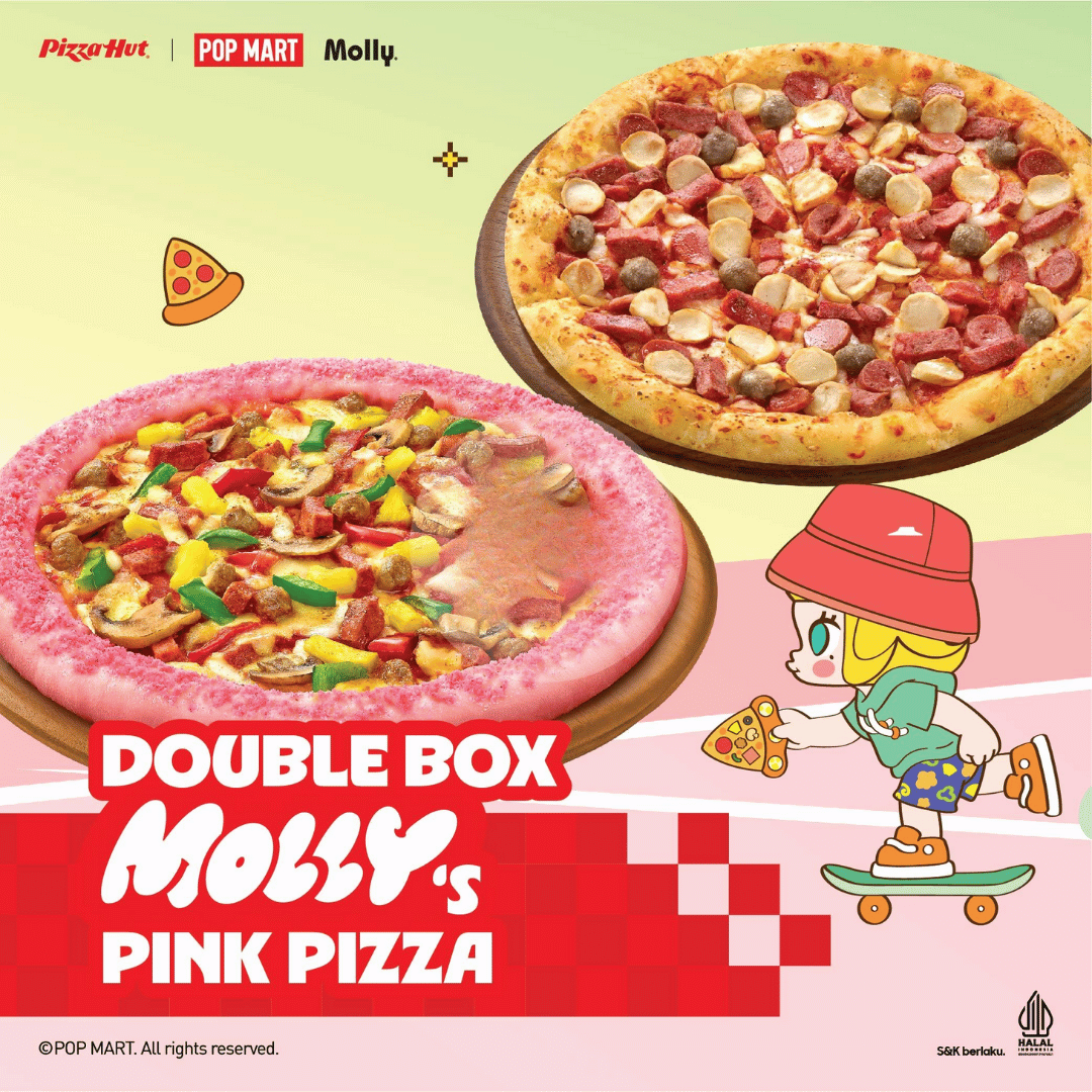 Foto Double Box Molly's Pink Pizza