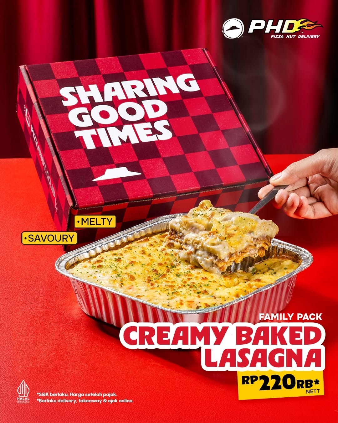 Foto Hampers Family Pack Creamy Baked Lasagna