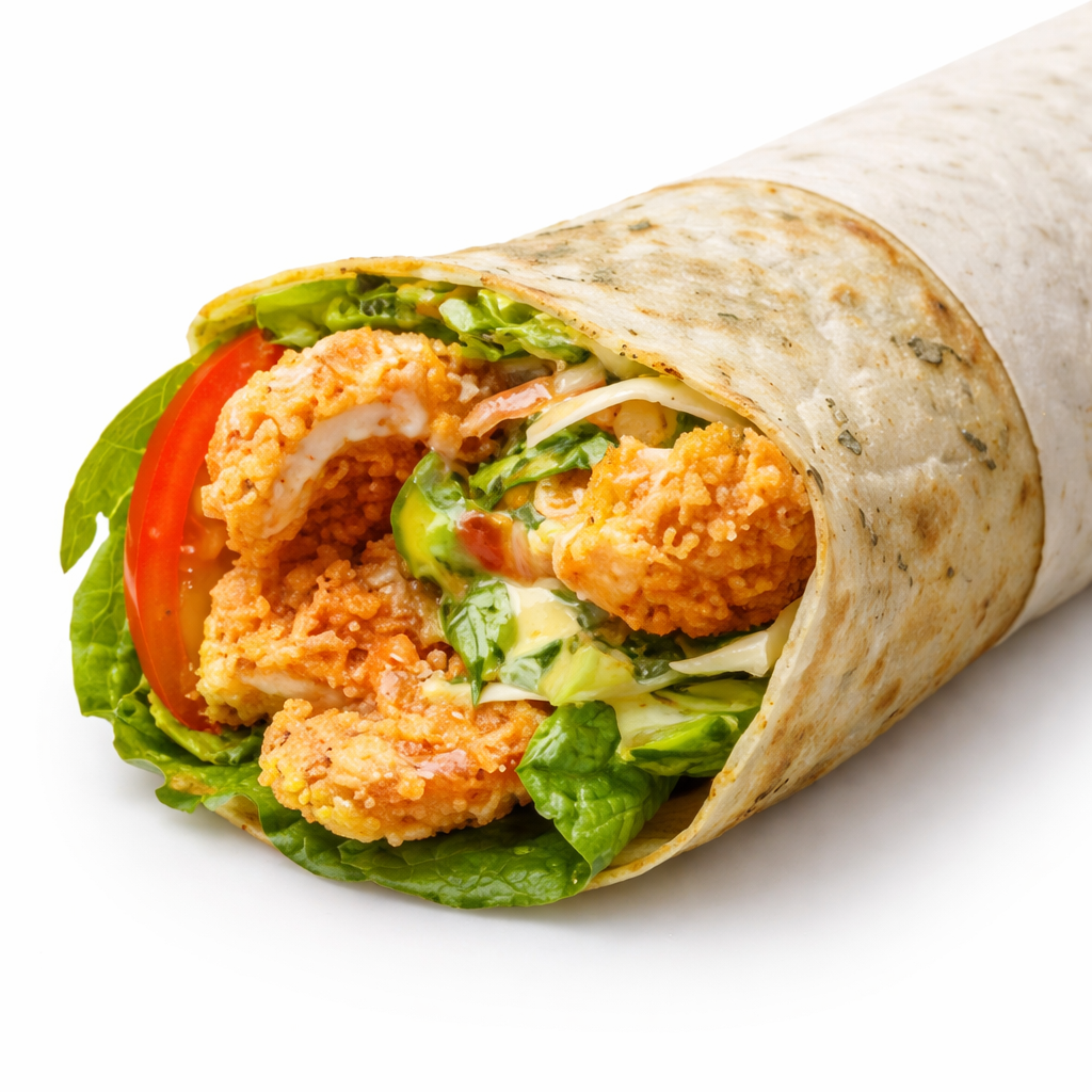Foto Crispy Chicken Salad Wrap