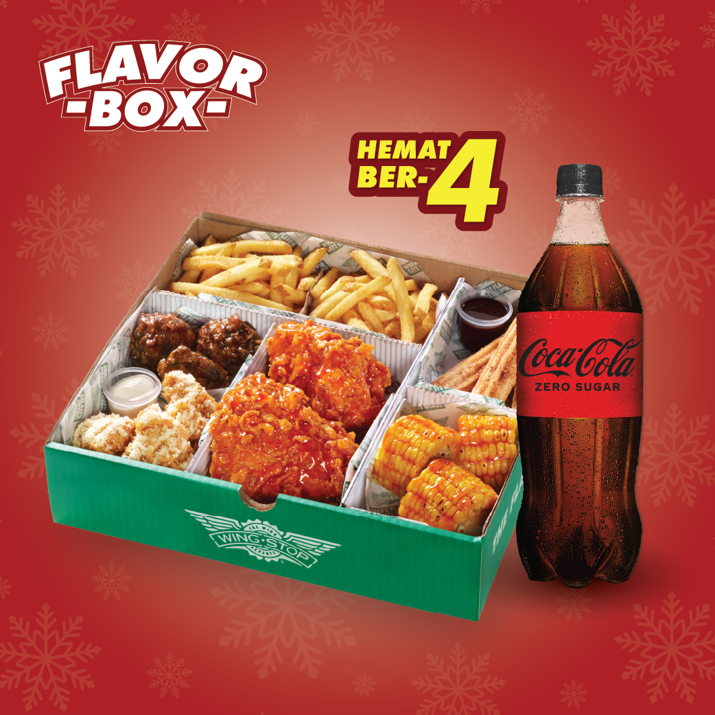 Foto Christmas Wingstop Chicken Flavor Box II Free Coca-Cola Zero