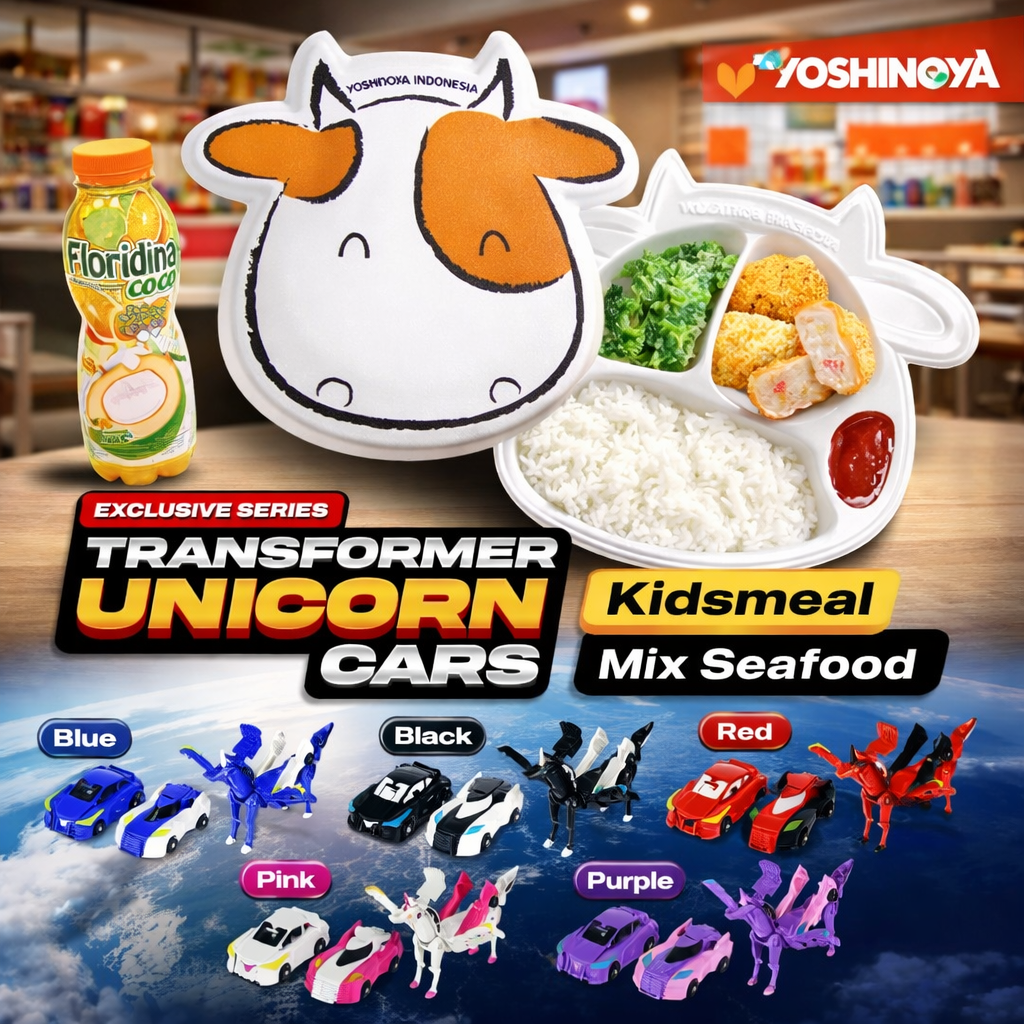 Foto Kids Meal Mix Seafood + Transformer Unicorn Cars