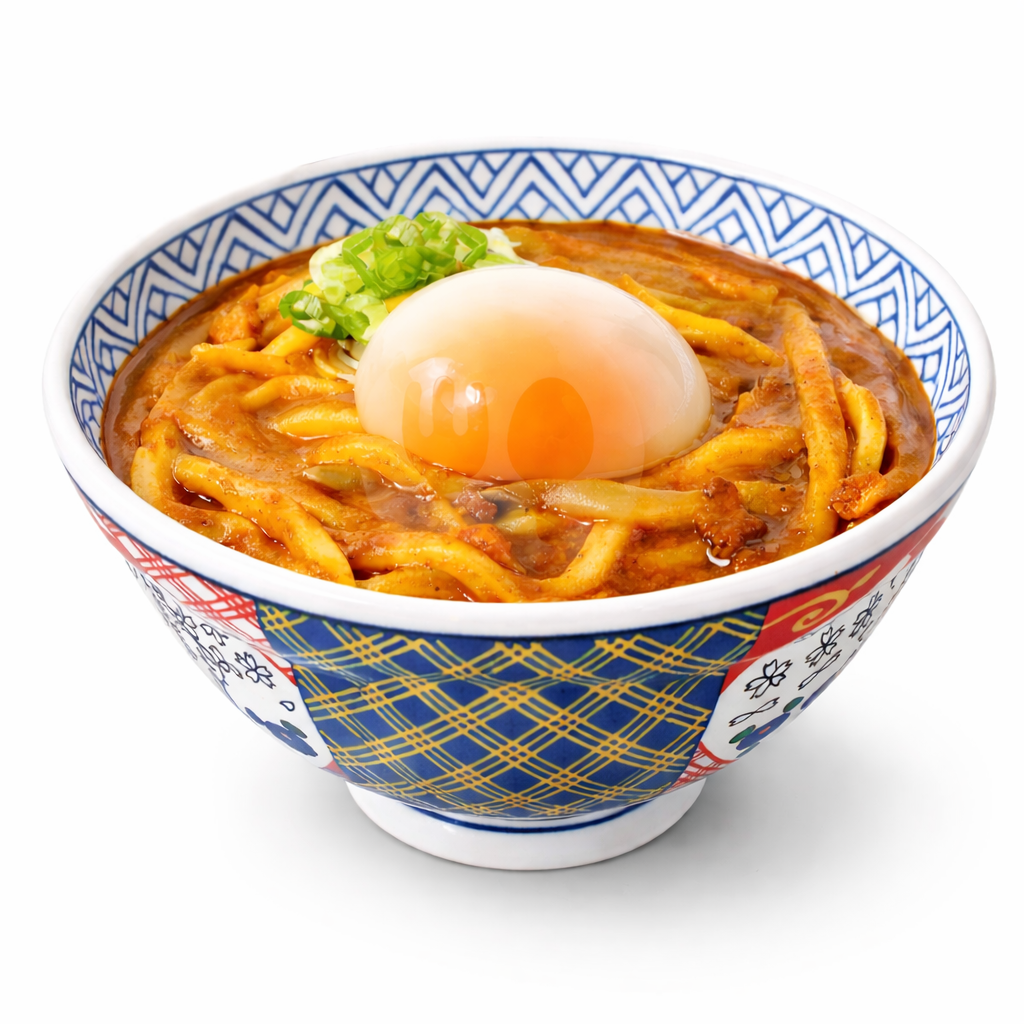 Foto Curry Udon Soup with Onsen Egg