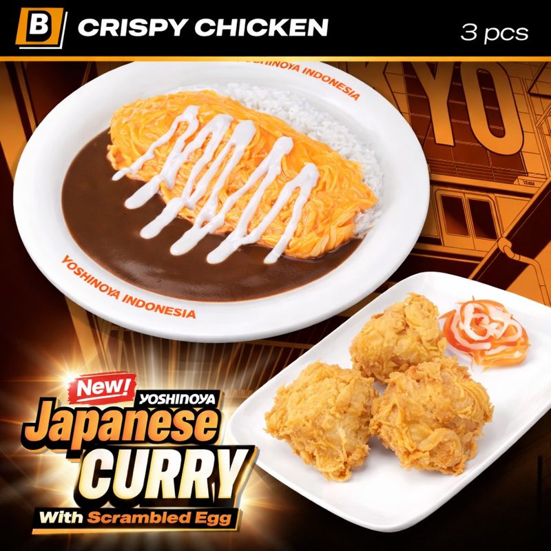 Foto Japanese Curry Rice + Crispy Chicken + Scrambled Egg