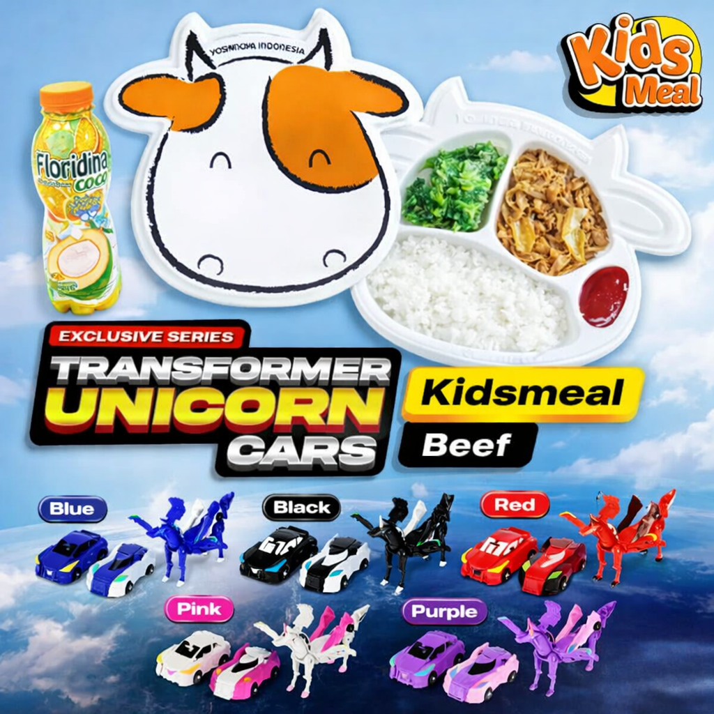 Foto Kids Meal Beef + Transformer Unicorn Cars