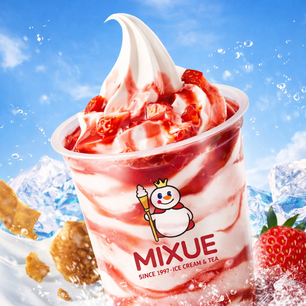 Foto Strawberry Lucky Sundae